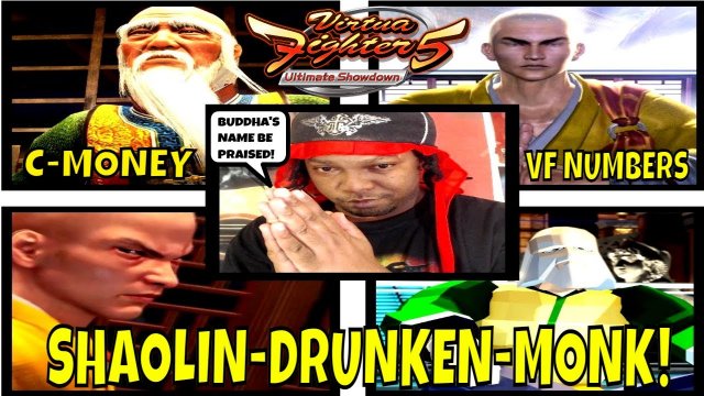 VF5US- SHAOLIN-DRUNKEN-MONK! (Virtua Fighter 5: Ultimate Showdown)- Shun Di VS Lei Fei Matches, FGC.