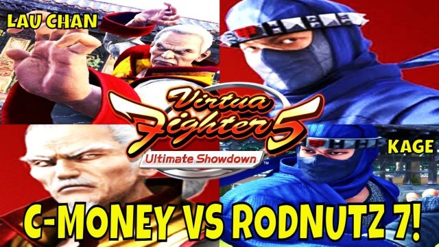 VF5US- C-MONEY VS RODNUTZ 7! (Virtua Fighter 5: Ultimate Showdown)- Lau Chan VS Kage Gameplay, FGC.