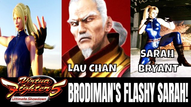 VF5US- BRODIMAN'S FLASHY SARAH! (Virtua Fighter 5: Ultimate Showdown)- Lau Chan Gameplay, FGC.