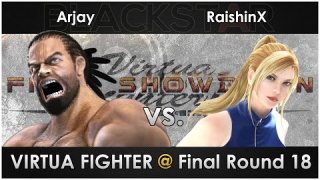 Arjay vs. RaishinX - Virtua Fighter @ Final Round 18